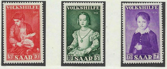 1954 Saar - Scott B101-B103 - MNH, Undisturbed OG - Choice!