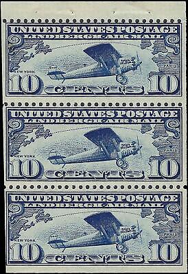 VEGAS - 1927 USA Airmail Booklet Pane - Scott C10a - Mint, No Gum
