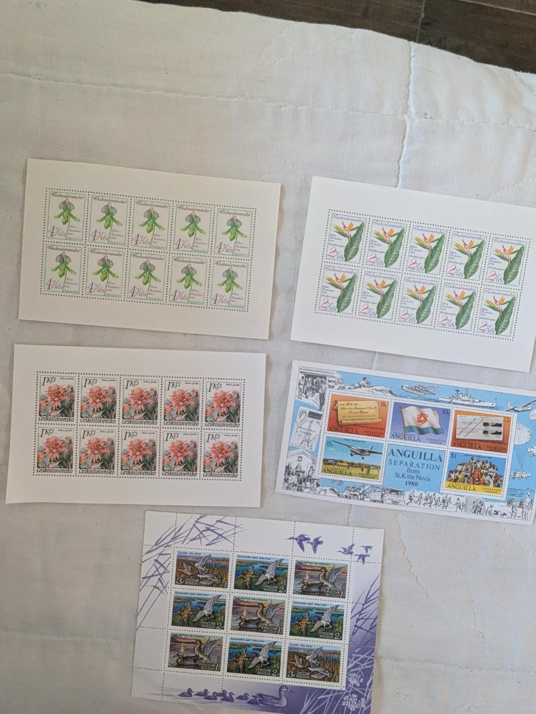 Box of Sheets/ Souvenir Sheets -Mostly Modern -Various Countries -See 46 Photos