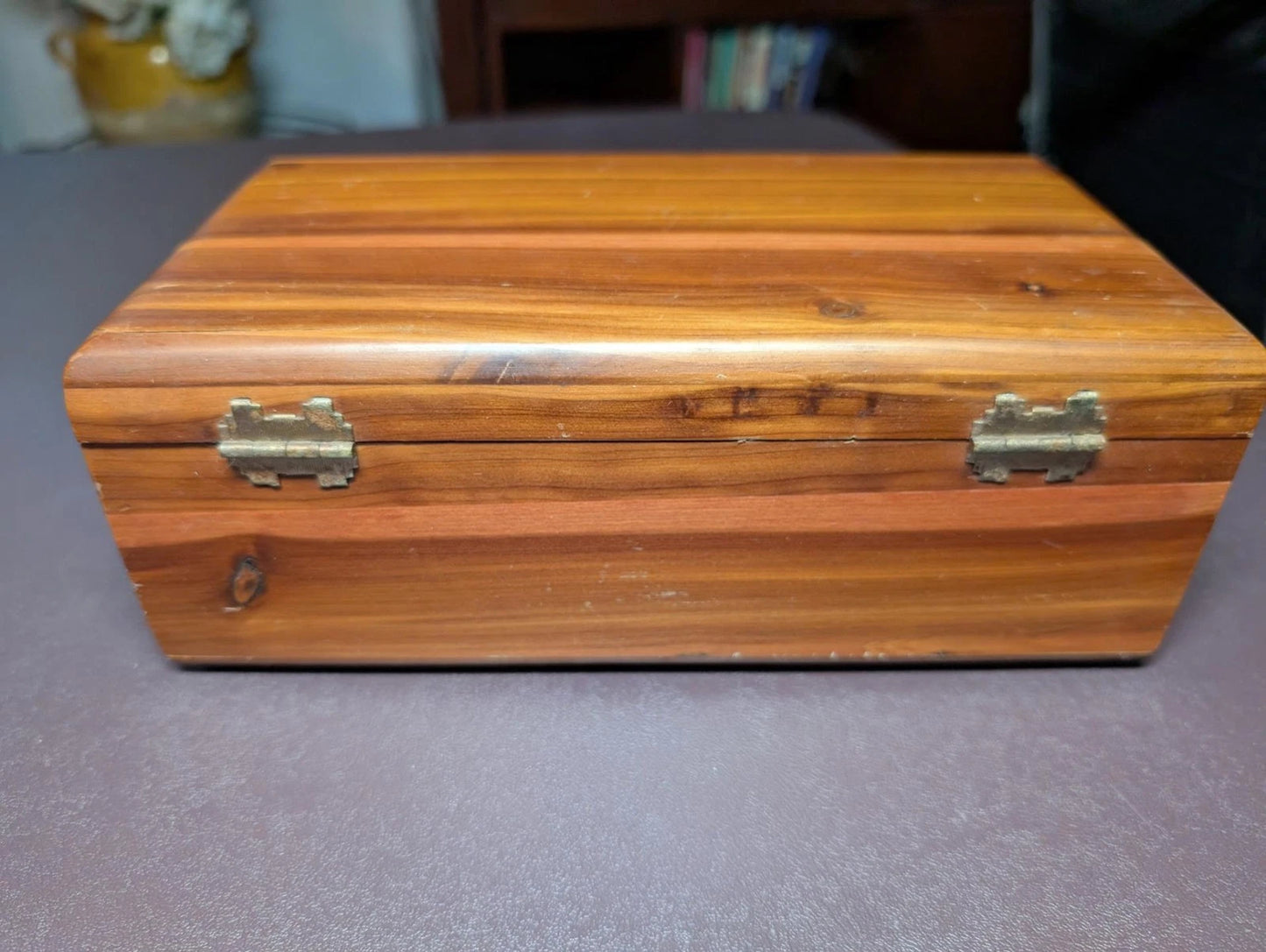 Attrractive Vintage Lane Cedar Dresser Jewelry Trinket Chest - Free Shipping -43