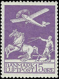 VEGAS - 1925-29 Denmark - 15o - Sc# C2 Air Post - Nice Centering!