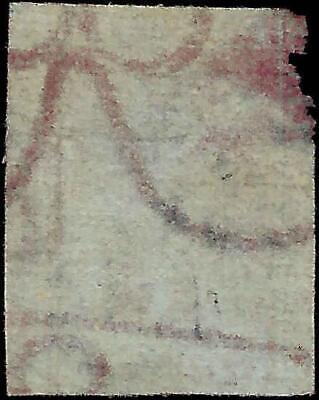 VEGAS - 1851-52 Tuscany Italy 1 Crazia Stamp - Scott 4 - Cat= $145 - FV579