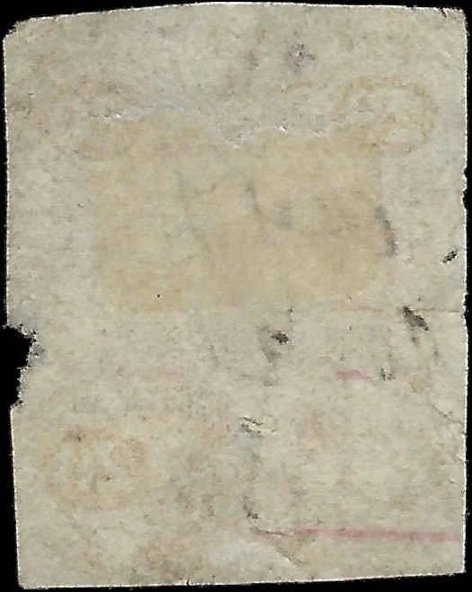 1862 USA - Scott R41a - Revenue - Imperf - Well Centered - Edge Flaw -Cat= $100