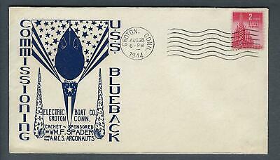 VEGAS - 1944 Submarine USS Blueback Commission Spader Cover - Groton - FH119