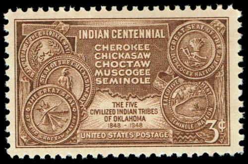 1948 Indian Centennial Single 3c Postage Stamp - Scott 972 - MNH -CW494c