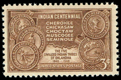 1948 Indian Centennial Single 3c Postage Stamp - Sc# 972 - MNH -CW494c