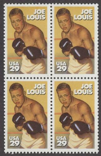 1993 Joe Louis Block Of 4 29c Postage Stamps - Scott 2766 - MNH - DS135a