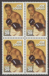 1993 Joe Louis Block Of 4 29c Postage Stamps - Sc# 2766 - MNH - DS135a
