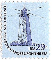 1975  Lighthouse  Single 29c Postage Stamp  -  Scott 1605 -  MNH,OG
