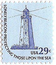 1975  Lighthouse  Single 29c Postage Stamp  -  Sc# 1605 -  MNH,OG