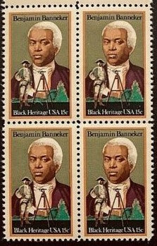 1980 Benjamin Banneker Block Of 4 15c Postage Stamps - Scott 1804 - MNH, OG - CW23