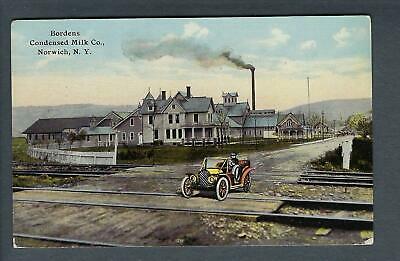 VEGAS - Posted 1912 Norwich, NY Bordens Condensed Milk Ad Postcard - FE428