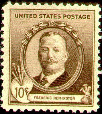 1940 Frederic Remington Single 10c Postage Stamp - Sc#888 - MNH,OG