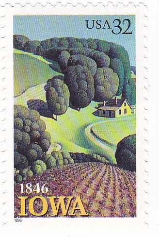 1996 Iowa Sesquicentennial Single 32c Postage Stamp - Sc# 3088 -  MNH,OG