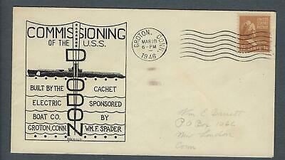 VEGAS - 1946 Submarine USS Diodon Commission Spader Cover - Groton - FJ157