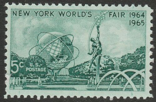 1965 New York Worlds Fair Single 5c Postage Stamp - MNH, OG - Sc# 1244`- CX243