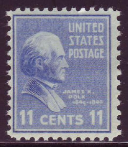 1938 President James K. Polk Single 11c Postage Stamp - Sc# 816 -  MNH,OG