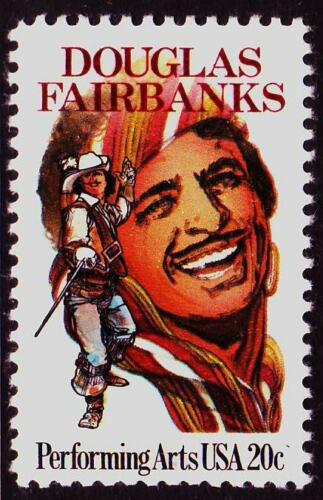 1984 Douglass Fairbanks Performing Arts Single 20c Postage Stamp - MNH, OG - Sc# 2088