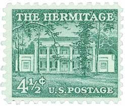 1959 The Hermitage Single 4 1/2c  Postage Stamp  - Sc#1037 -  MNH,OG