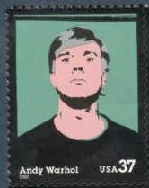 2002 - Andy Warhol Single 37c Postage Stamp - Scott 3652 - MNH, OG - DC125a