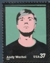 2002 - Andy Warhol Single 37c Postage Stamp - Sc# 3652 - MNH, OG - DC125a