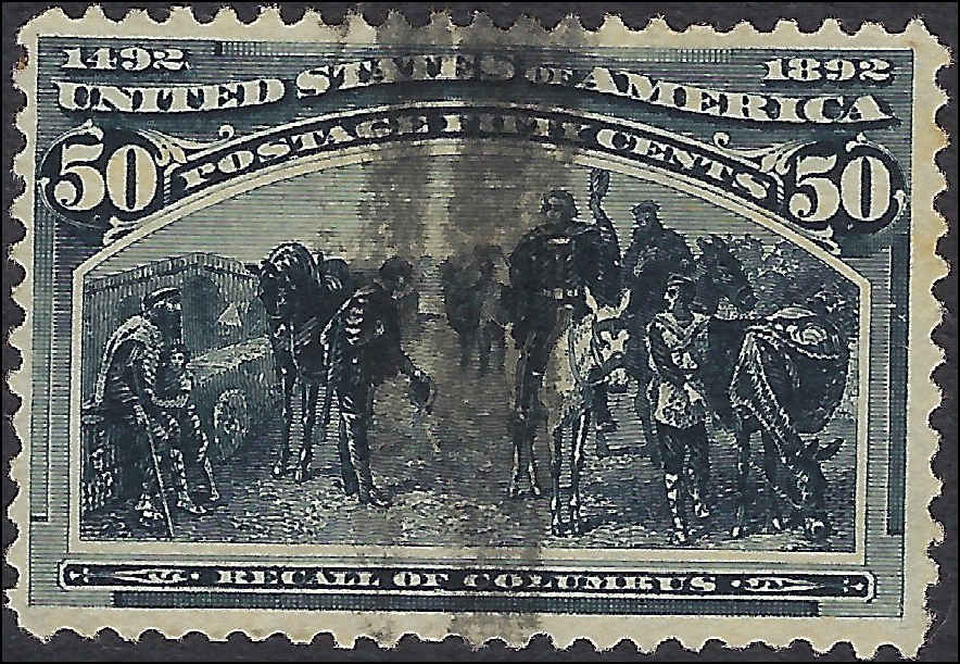 VEGAS - 1893 50c Columbian - Scott240 - No Significant Flaws!