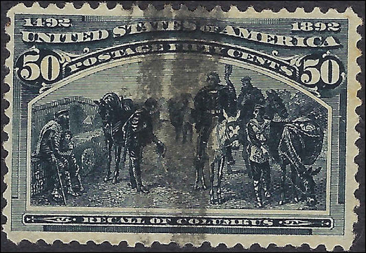 VEGAS - 1893 50c Columbian - Scott240 - No Significant Flaws!