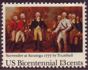 1977 Surrender At Saratoga Single 13c Postage Stamp - MNH, OG - Sc# 1728