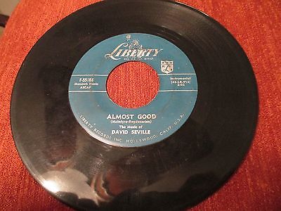 1958 - The Chipmunks - The Chipmunk Song - Liberty Records - Plays VG-VG+