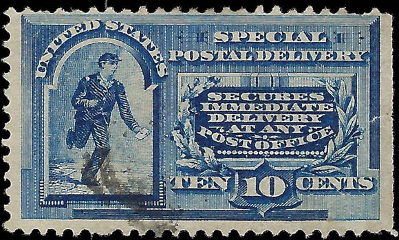 VEGAS - 1888 Special Delivery Stamp - Scott E2 - Used Light Cancel - Read