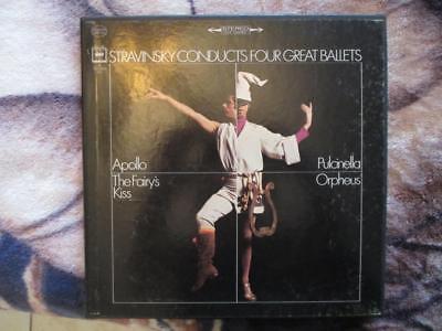1967 4 Ballets Stravinsky 3 Record Stero Box Set - Apollo - Excellent (AQ128)