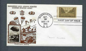 VEGAS - 1945 US Army First Day Cover With Crosby Type Cache - Scott 934 - FG142