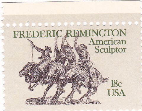 1981 Frederic Remington, American Artist, Single 15c Postage Stamp  - Scott 1934 -  MNH,OG