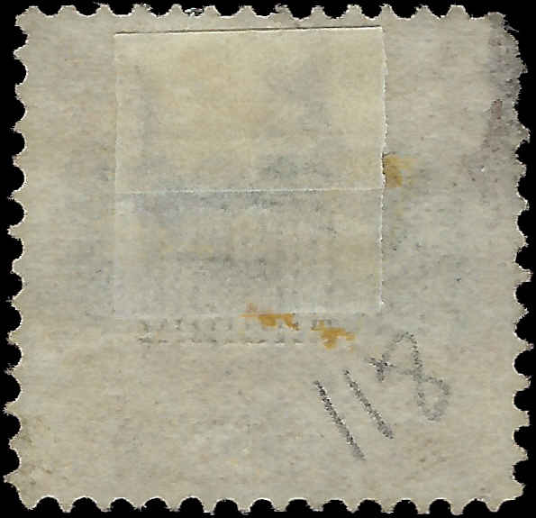 VEGAS - 1869 Columbus Landing Scott119 - Vignette Shifted Up - Repaired Tear