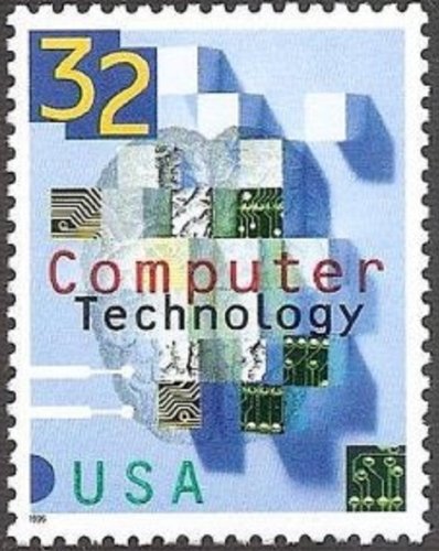 1996 Computer Technology  Single 32c Postage Stamp  - Scott  3106  -  MNH,OG