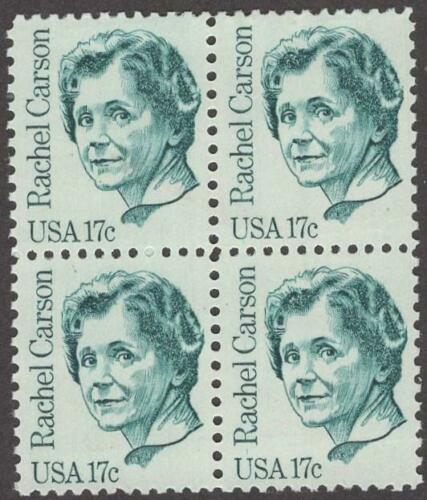 1981 Rachel Carson Block Of 4 17c Postage Stamps - Sc# 1857 - MNH - CX807