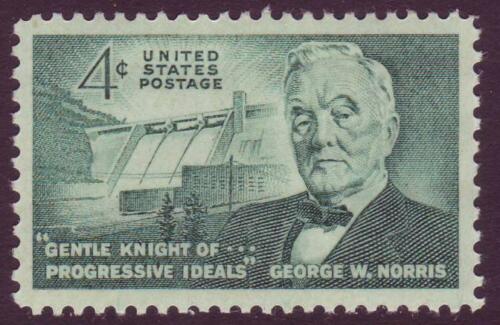 1961 George W. Norris Single 4c Postage Stamp - Scott 1184 - MNH, OG - CX597