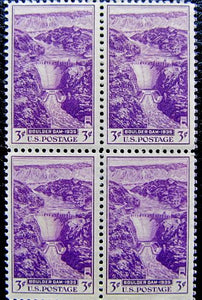 1935 Boulder Dam Block of 4 3c Postage Stamps  - Sc# 774 - MNH,OG