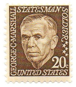 1965 George C .Marshall Single 20 Postage Stamps - Sc# 1289 -  MNH,OG