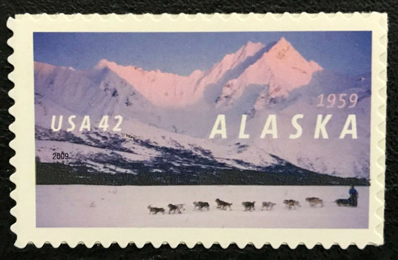 2009 Alaska Statehood Single 42c Postage Stamp - Sc 4374 - MNH - DM129