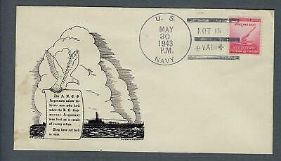 VEGAS - 1943 Salute to Those Died With USS Argonaut Submarine Cover - FJ205