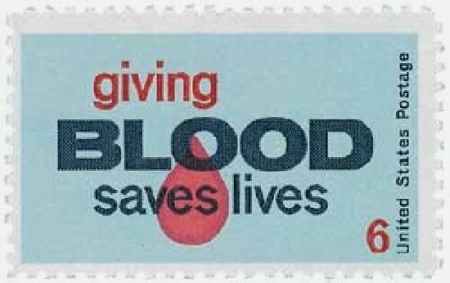1971 Giving Blood Saves Lives Single 6c Postage Stamp - MNH, OG - Scott 1425 - CX301