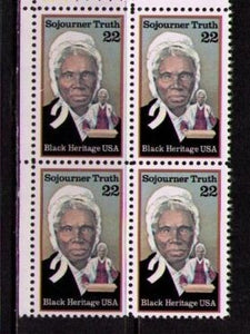 1986 - Sojourner Truth Block Of 4 22c Postage Stamps - MNH - Sc# 2203 - CW388a