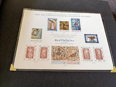 VEGAS - 1970s-80s United Nations UN Homemade Souvenir Card Album ~92 Photos