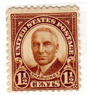 1930 Warren G. Harding Single 1 1/2 Cents Postage Stamp Scott684. - MNH,OG