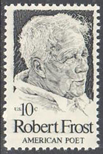 1974 - Robert Frost Single 10c Stamp - Scott# 1526 - MNH, OG - CX482a