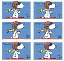 2001 Peanuts Block Of 6 34c Postage Stamps - Sc# 3507 - DR161