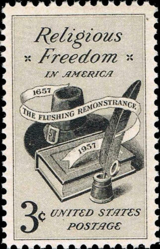 1957 Religious Freedom Single 3c Postage Stamp - MNH, OG - Scott# 1099 - CX902
