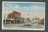 VEGAS - Posted 1920 Berwick, ME Sullivan Square Looking East Postcard - FE450