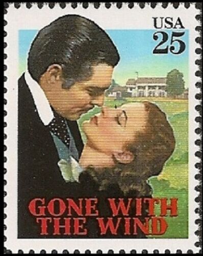 1990 Gone With The Wind Single 25c Postage Stamp - MNH, OG - Scott 2446